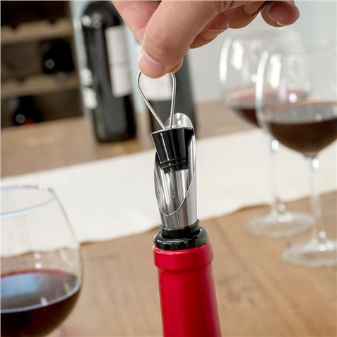 ESTUCHE ACCESORIOS VINO FORMA BOTELLA - 90944-5