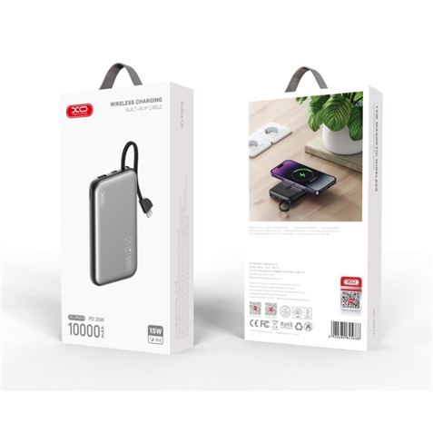 POWERBANK PR214 10000MAH | TIPO C + USB + CARGA INALAMBRICA 15W XO - XOPR214-2