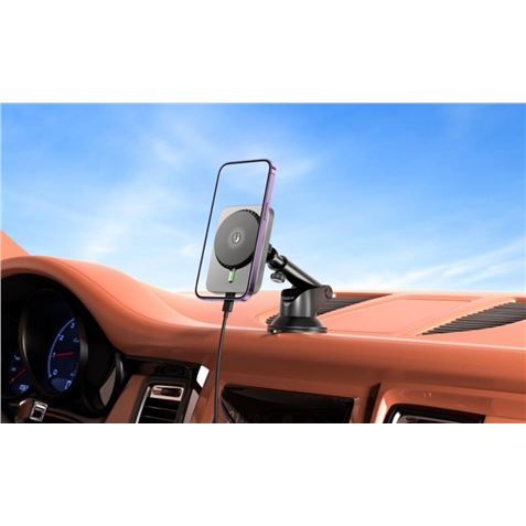 SOPORTE IMANTADO CON BASE DE CARGA INALAMBRICA 15W CX018 XO - XOCX018-2