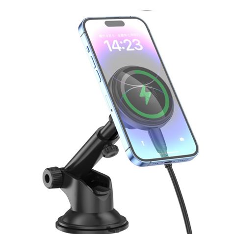 SOPORTE IMANTADO CON BASE DE CARGA INALAMBRICA 15W CX017 XO - XOCX017-1