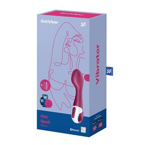 VIBRADOR CON FUNCION CALOR PUNTO G HOT SPOT SATISFYER - 4061504001630-1