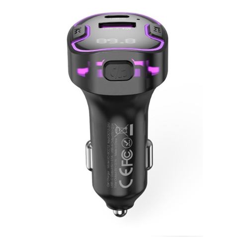 TRANSMISOR FM BCC12 BLUETOOTH + USB + TIPO C XO - XOBCC12-2