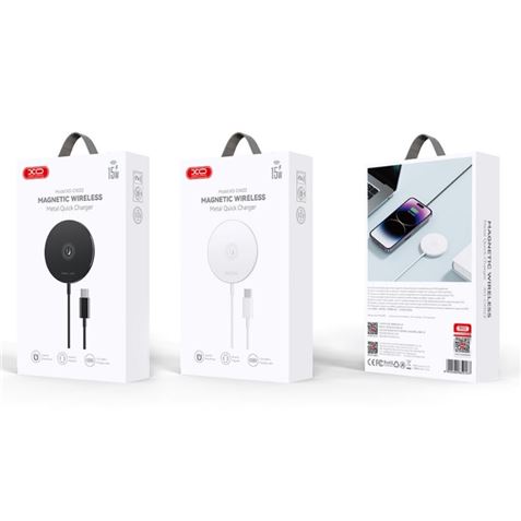 BASE DE CARGA INALAMBRICA IMANTADA SLIM CX022 15W XO - XOCX022WH-2