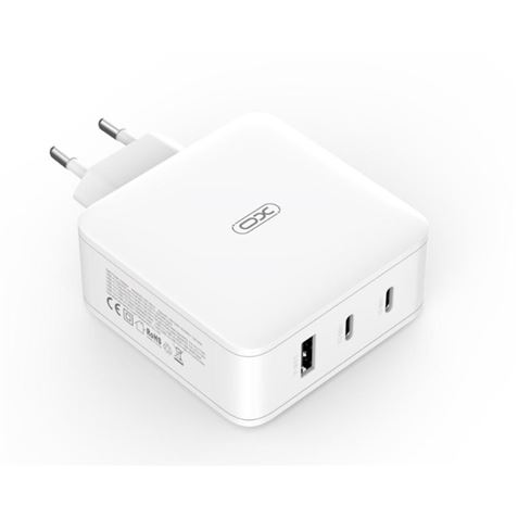 CARGADOR DE CORRIENTE CE14 100W 2 X TIPO C + 1 X USB XO BLANCO - XOCE14-3