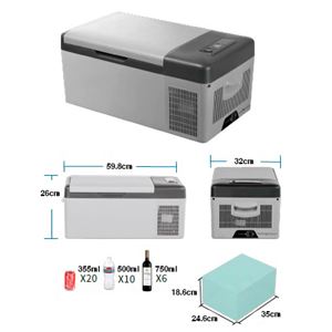 REACONDICIONADA NEVERA DE COMPRESOR PORTATIL 15 LITROS 45W MUVIP - MV0472ESP