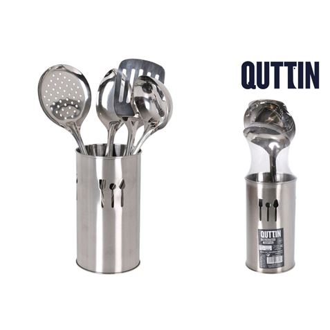 BOTE CON 4 UTENSILIOS INOX DE COCINA QUTTIN - 9982112.
