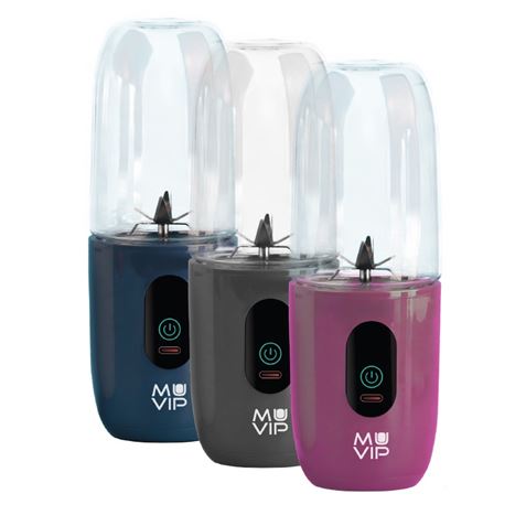 BATIDORA DE VASO PORTÁTIL RECARGABLE COLOR DESIGN 460ML AZUL MUVIP - MV0541-542-543