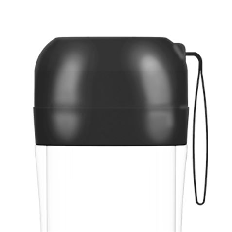 BATIDORA DE VASO PORTÁTIL RECARGABLE 380ML NEGRA MUVIP - MV0544-1