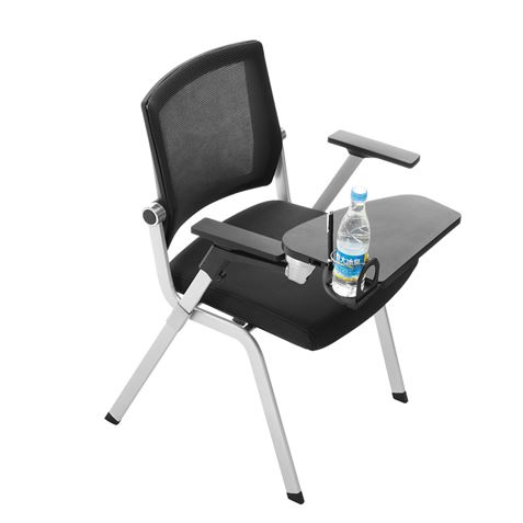 LOTE 2 SILLAS CONFIDENTE CON PALA ABATIBLE PARA ESCRITURA Y POSAVASO CROMAD - CR1157-1