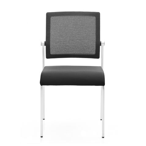 LOTE 4 SILLAS CONFIDENTE DESIGN APILABLES ESTRUCTURA METÁLICA CROMAD - CR1152-1