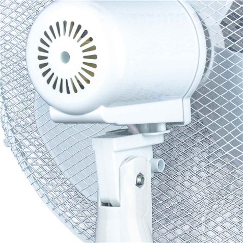 VENTILADOR DE PIE 16" 40CM 40W CON MANDO A DISTANCIA BLANCO - 26045-3