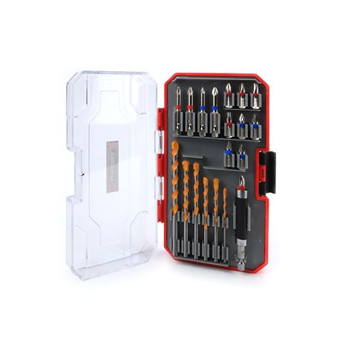 JUEGO DE 20 UNIDADES DE PUNTAS + BROCAS MADER - 63072-1