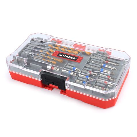 JUEGO DE 20 UNIDADES DE PUNTAS + BROCAS MADER - 63072-2