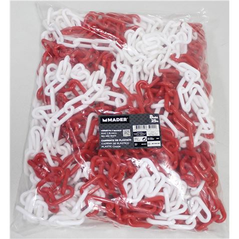 CADENA PLASTICA 8mm.X25Mtrs. MADER - 65011-1 CADENA PLASTICA 8mm.X25Mtrs. MADER - 65011-1