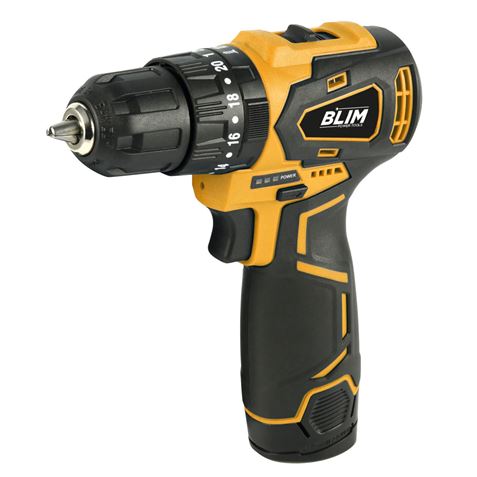 REACONDICIONADO TALADRO PERCUTOR S/CARBONES 12V | 2 BATERIAS 2AH BLIM - BL0101