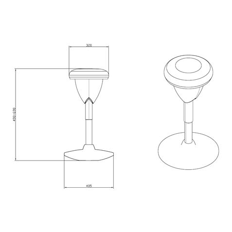 TABURETE MULTIUSOS BALANCIN DESIGN GRIS CROMAD - CR1150-1