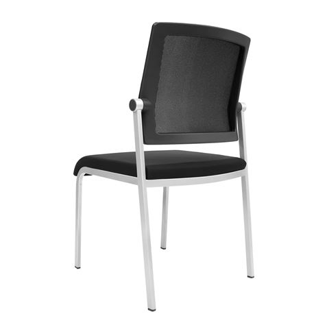 LOTE 4 SILLAS CONFIDENTE DESIGN APILABLES ESTRUCTURA METÁLICA CROMAD - CR1152-5