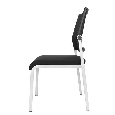 LOTE 4 SILLAS CONFIDENTE DESIGN APILABLES ESTRUCTURA METÁLICA CROMAD - CR1152-6