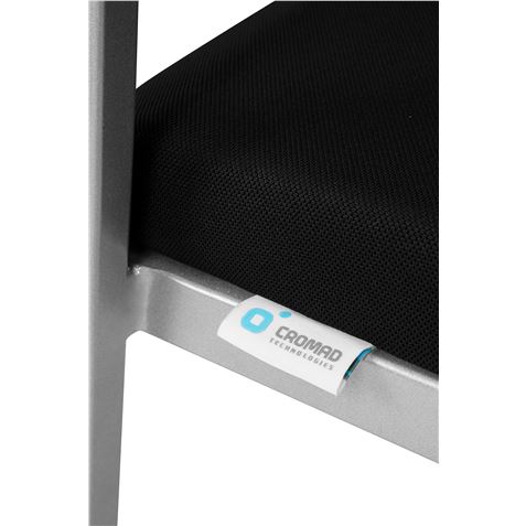 LOTE 4 SILLAS CONFIDENTE DESIGN APILABLES ESTRUCTURA METÁLICA CROMAD - CR1152-7