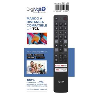 MANDO A DISTANCIA COMPATIBLE TCL TCL61 DIGIVOLT - TCL61