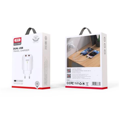 CARGADOR USB X 2 CARGA RAPIDA 2.4A XOL111 XO - XOL111-4