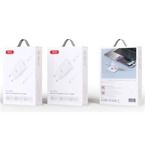 CARGADOR TIPOC 20W CARGA RAPIDA XOL126 + CABLE LIGTHNING XO - XOL126LG-2 CARGADOR TIPOC 20W CARGA RAPIDA XOL126 + CABLE LIGTHNING XO - XOL126LG-2