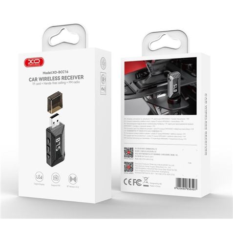 TRANSMISOR FM CON LECTOR DE TARJETAS Y ADAPTADOR BLUETOOTH XOBCC16 XO - XOBCC16-3 TRANSMISOR FM CON LECTOR DE TARJETAS Y ADAPTADOR BLUETOOTH XOBCC16 XO - XOBCC16-3