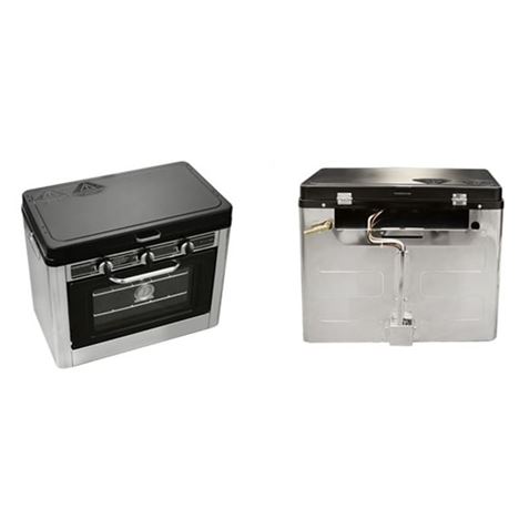 REACONDICIONADA COCINA 2 FUEGOS CON TAPA + HORNO DE GAS MUVIP - MV0454-1