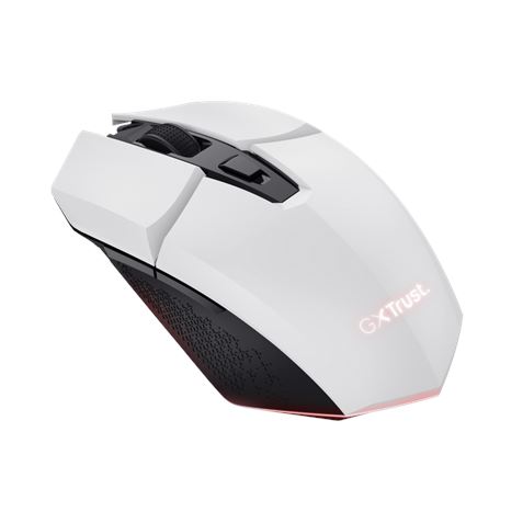 RATON GAMING INALAMBRICO RECARGABLE RGB BLANCO TRUST - TR25069-1