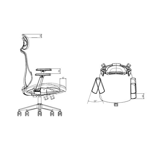 SILLA OFICINA GAMA SENIOR SE5000 CROMAD - CR1125-6