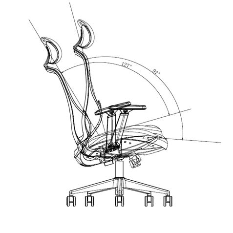 SILLA OFICINA GAMA SENIOR SE5000 CROMAD - CR1125-7