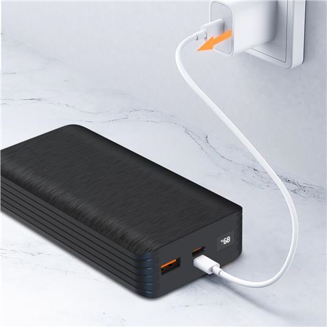POWERBANK PR144 20000MAH | USB + TIPO C | NEGRA XO - XOPR144BK-3