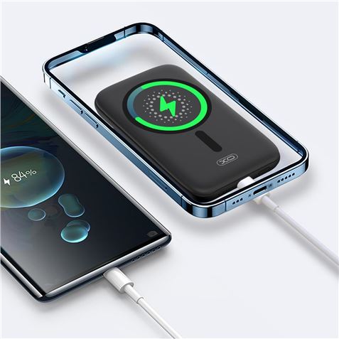 POWERBANK PR153 CARGA MAGNÉTICA + TIPO C 5000MAH | 15W | NEGRA XO - XOPR153BK-2