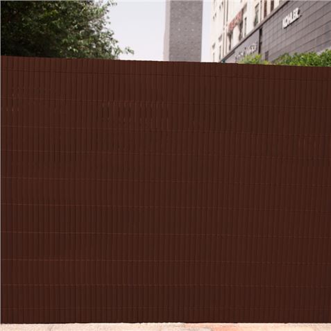 CAÑIZO PLÁSTICO DOBLE CARA 1.5X3 METROS MARRON OSCURO SUNGARDEN - SG0043-1
