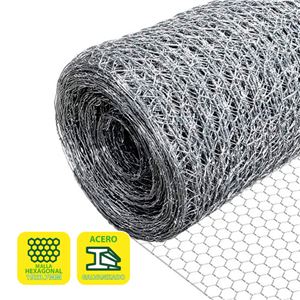 MALLA GALLINERO HEXAGONAL 19X0.7MM 1X50 METROS SUNGARDEN - SG0053