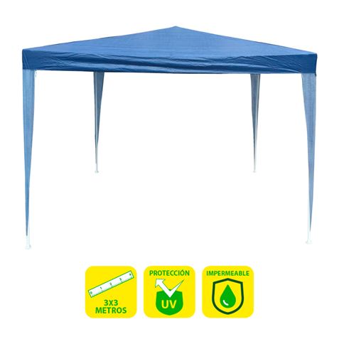 CARPA ACERO RAFIA 3X3 METROS AZUL OSCURO SUNGARDEN - SG0021