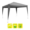 CARPA PLEGABLE ACERO 3X3 METROS GRIS SUNGARDEN - SG0016