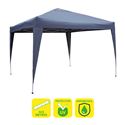 CARPA PLEGABLE ACERO 3X3 METROS AZUL OSCURO SUNGARDEN - SG0018