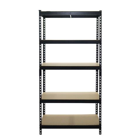 REACONDICIONADA ESTANTERIA METÁLICA NEGRA 5 BALDAS 183X90X45CM BLIM - BL0398-1