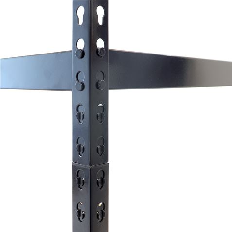 REACONDICIONADA ESTANTERIA METÁLICA NEGRA 5 BALDAS 183X90X45CM BLIM - BL0398-2