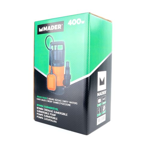 BOMBA DRENAJE AGUAS SUCIAS 400W MADER - 69059-3