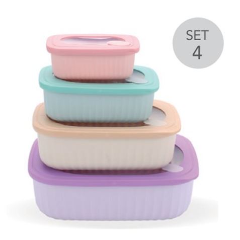 SET 4 TUPPER HERMETICOS SOFT COLOR HAIZEA - HOMEMB172