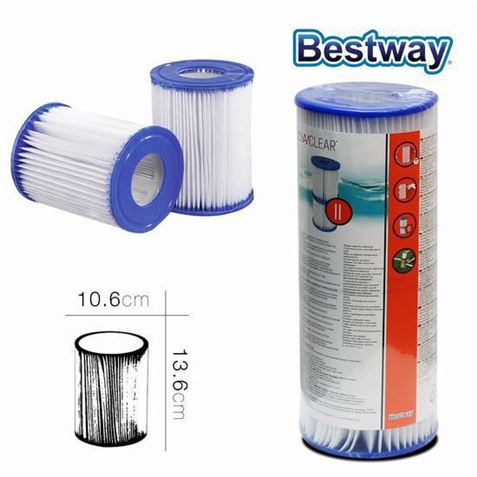 REPUESTO DE FILTRO PARA PISCINA X2 TIPO II BESTWAY - 58094