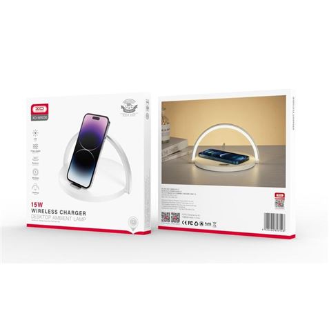 LAMPARA AMBIENTE CON CARGADOR INALAMBRICO 15W BLANCO WX030 XO - XOWX030-3