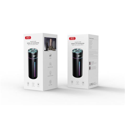 HUMIDIFICADOR PORTATIL CON RGB HF09 NEGRO XO - XOHF09BK-1