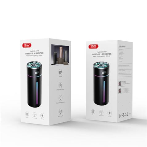 HUMIDIFICADOR PORTATIL CON RGB HF09 PLATA XO - XOHF09GR-1