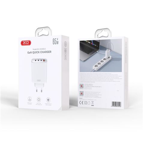 CARGADOR USB + USB-C X3 65W CE23 XO - XOCE23-1