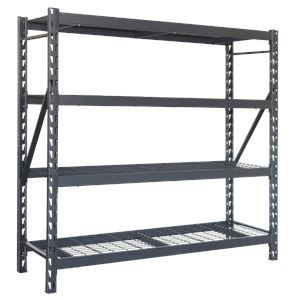 REAC ESTANTERIA METÁLICA INDUSTRIAL NEGRA 4 BALDAS 195X183X61CM BLIM