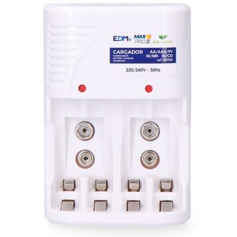 CARGADOR DE PILAS RECARGABLES AA/AAA EDM - 38706-1