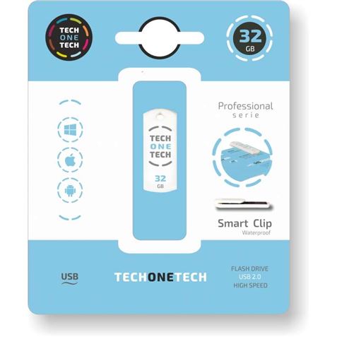 PENDRIVE USB 2.0 32GB TECHONETECH - TEC3003-32